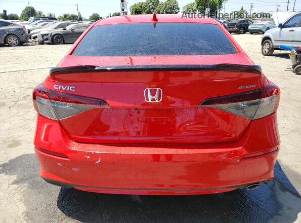 2HGFE2F54SH522222 2025 HONDA CIVIC Красный Вид сзади