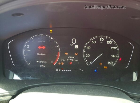 2HGFE2F54SH522222 2025 HONDA CIVIC Красный Вид щитка приборов