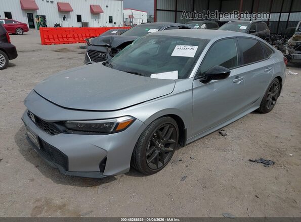 2HGFE2F54SH549503 2025 HONDA CIVIC Silver Առջևի ձախ երեք քառորդ տեսարան