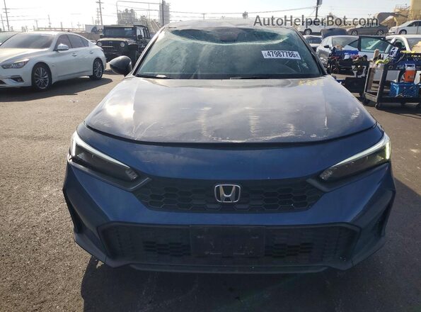 2HGFE2F54SH563692 2025 HONDA CIVIC Blue Вид спереду