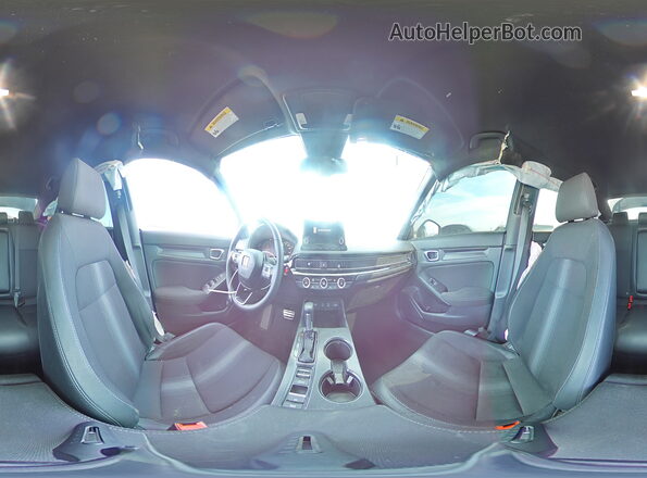 2HGFE2F54SH563692 2025 HONDA CIVIC Blue Вид наклейки з VIN-кодом
