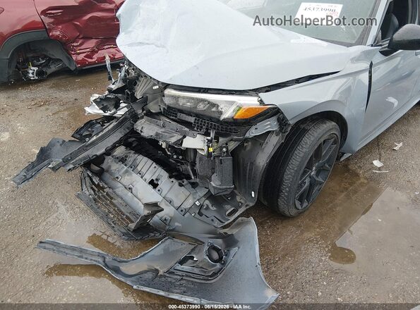 2HGFE2F55NH514022 2022 HONDA CIVIC Gray Դիմացի տեսք