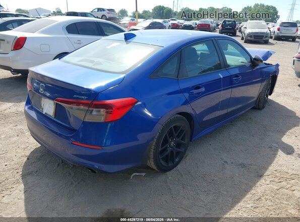 2HGFE2F55NH556450 2022 HONDA CIVIC Blue Задня права чверть