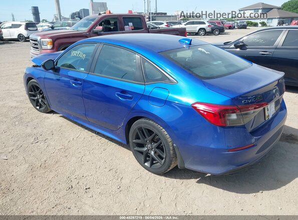 2HGFE2F55NH556450 2022 HONDA CIVIC Blue Задня ліва чверть