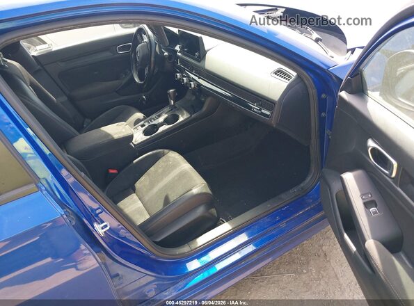 2HGFE2F55NH556450 2022 HONDA CIVIC Blue Вид салону спереду