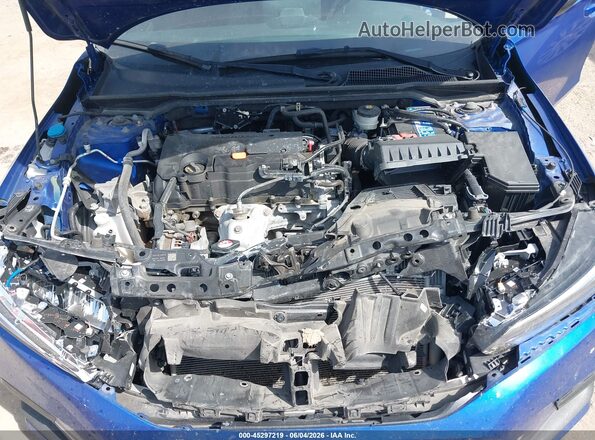 2HGFE2F55NH556450 2022 HONDA CIVIC Blue Вид ззаду