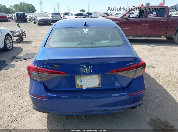 2HGFE2F55NH556450 2022 HONDA CIVIC Blue 