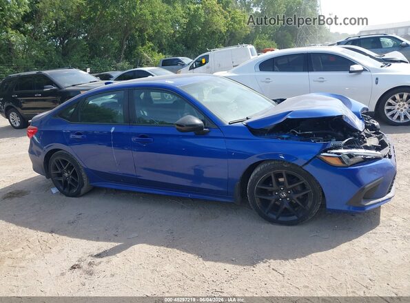 2HGFE2F55NH556450 2022 HONDA CIVIC Blue Вид задньої частини салону