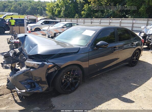 2HGFE2F55NH603847 2022 HONDA CIVIC Gray Przód lewy