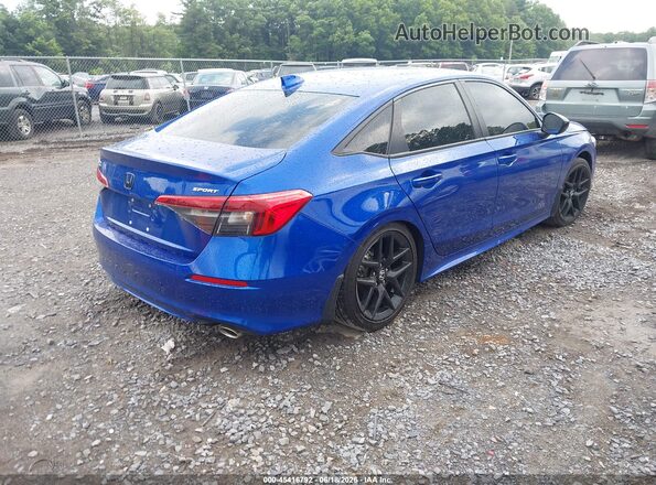 2HGFE2F55NH609437 2022 HONDA CIVIC Blue უკანა მარჯვენა