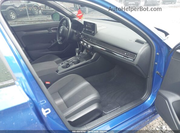 2HGFE2F55NH609437 2022 HONDA CIVIC Blue წინა სალონის ხედი