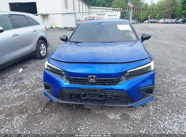 2HGFE2F55NH609437 2022 HONDA CIVIC Blue ხელსაწყოთა პანელის ხედი