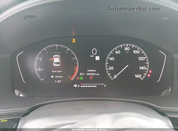 2HGFE2F55PH508045 2023 HONDA CIVIC Red Vista de los asientos traseros