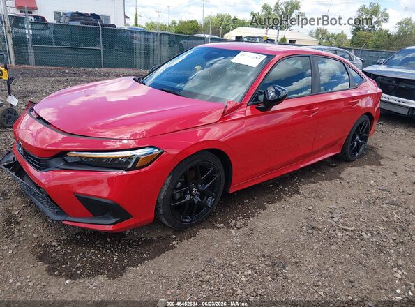 2HGFE2F55PH508045 2023 HONDA CIVIC Red Vista tres cuartos delantera izquierda