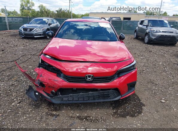 2HGFE2F55PH508045 2023 HONDA CIVIC Red Vista del cuadro de instrumentos