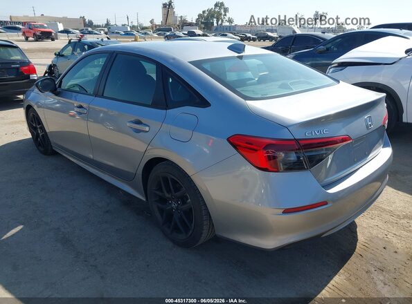 2HGFE2F55PH533947 2023 HONDA CIVIC Silver Trasero izquierdo