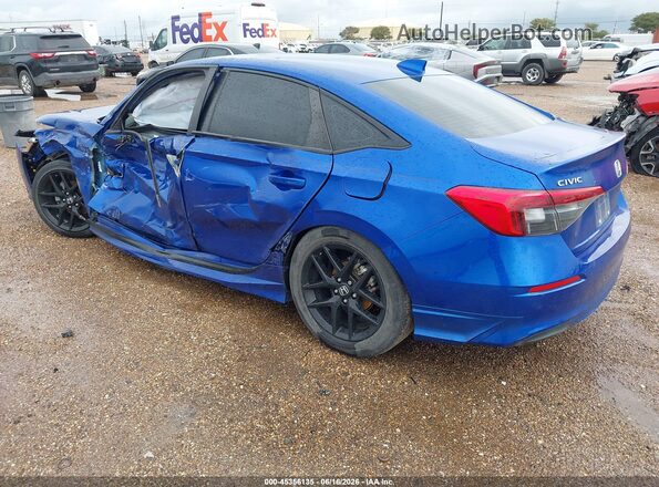 2HGFE2F55RH526077 2024 HONDA CIVIC Blue Trasero izquierdo