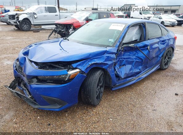 2HGFE2F55RH526077 2024 HONDA CIVIC Blue Vista tres cuartos delantera izquierda