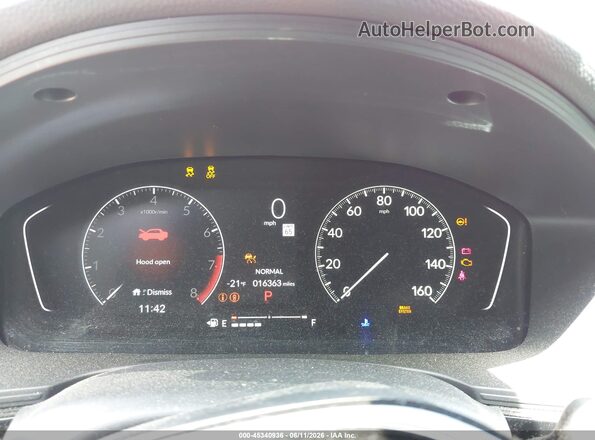 2HGFE2F55RH556017 2024 HONDA CIVIC Red Vista de los asientos traseros