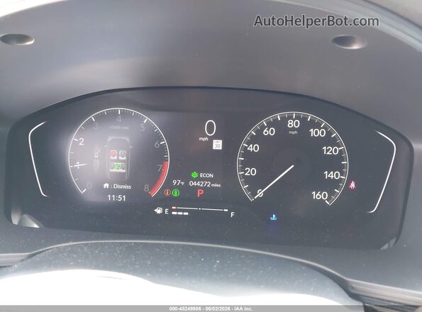 2HGFE2F55RH591804 2024 HONDA CIVIC Gray Вид задніх сидінь