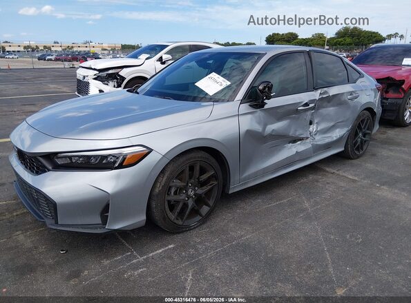 2HGFE2F55SH503341 2025 HONDA CIVIC Silver Front left