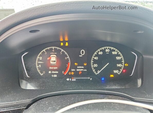 2HGFE2F55SH531639 2025 HONDA CIVIC Blue Вид щитка приладів