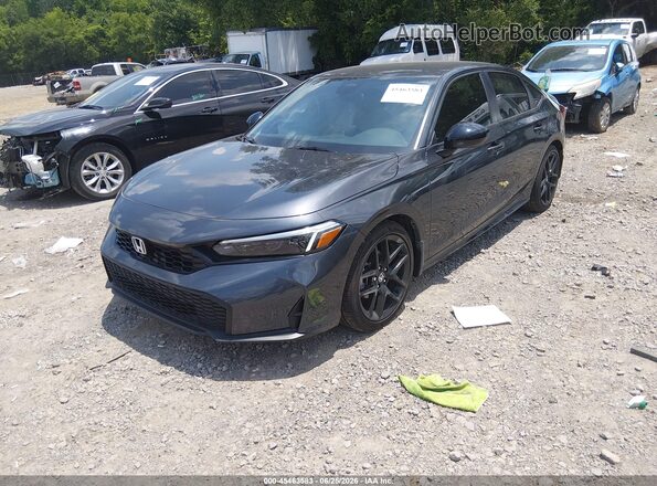 2HGFE2F55TH529309 2026 HONDA CIVIC Gray წინა მარცხენა ხედი სამი მეოთხედიდან