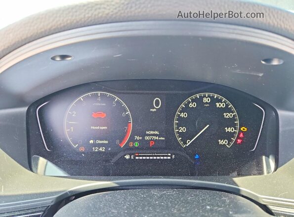 2HGFE2F55TH532601 2026 HONDA CIVIC Gray ხელსაწყოთა პანელის ხედი