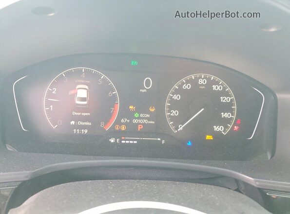 2HGFE2F55TH543632 2026 HONDA CIVIC White Սարքավորումների վահանակի տեսք