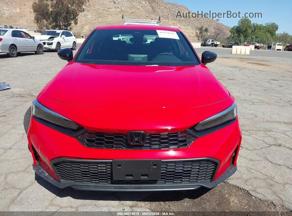 2HGFE2F55TH583466 2026 HONDA CIVIC Red Вид щитка приладів