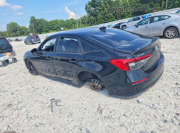 2HGFE2F56NH500520 2022 HONDA CIVIC Black Rear left