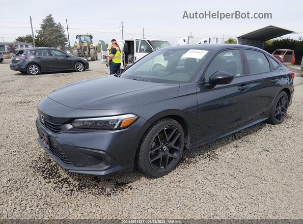 2HGFE2F56NH517429 2022 HONDA CIVIC Gray Vista tres cuartos delantera izquierda