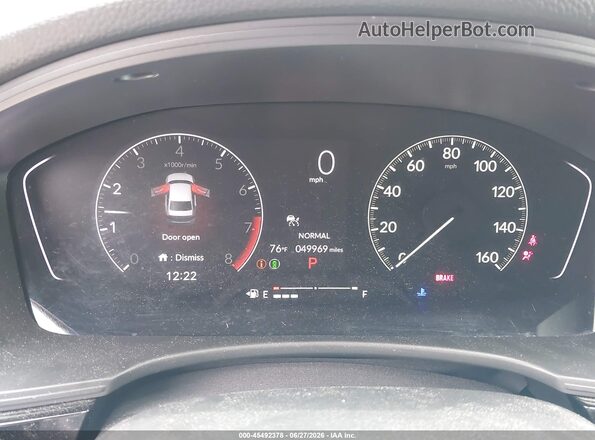 2HGFE2F56NH544341 2022 HONDA CIVIC Silver Widok tylnych siedzeń