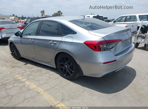 2HGFE2F56NH544341 2022 HONDA CIVIC Silver Tył lewy