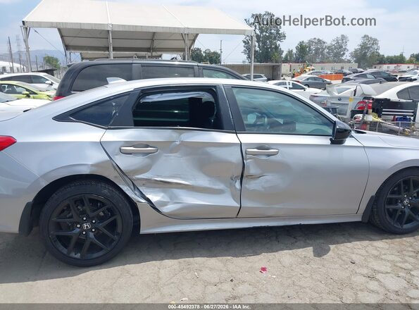 2HGFE2F56NH544341 2022 HONDA CIVIC Silver Widok wnętrza z tyłu