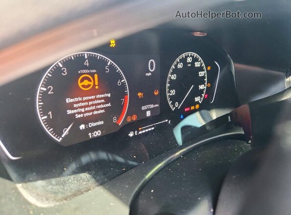 2HGFE2F56NH552097 2022 HONDA CIVIC Blue Instrument cluster view