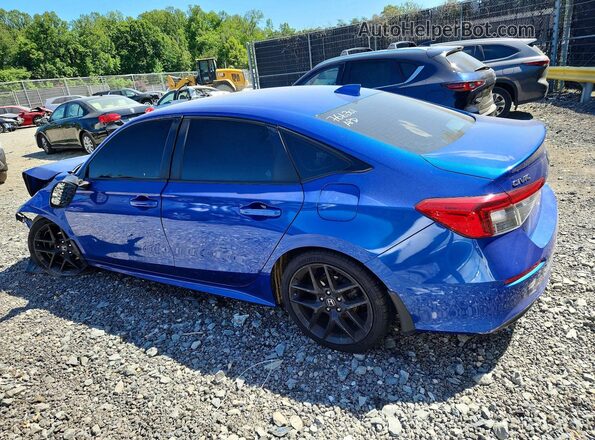 2HGFE2F56NH552097 2022 HONDA CIVIC Blue Rear left