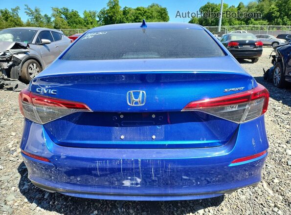 2HGFE2F56NH552097 2022 HONDA CIVIC Blue Rear view