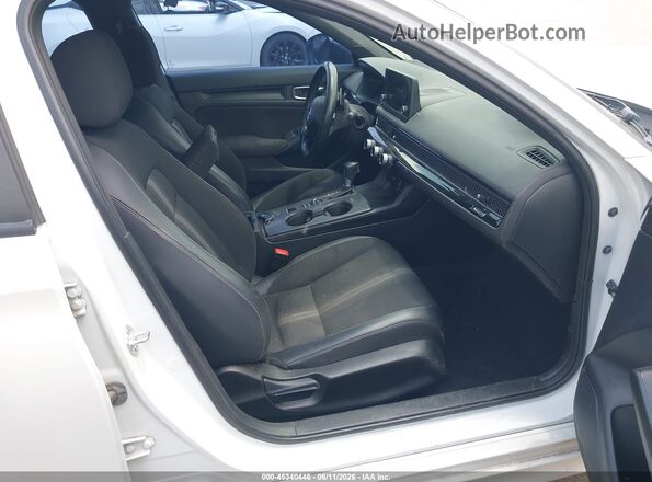 2HGFE2F56NH583396 2022 HONDA CIVIC White Widok wnętrza z przodu