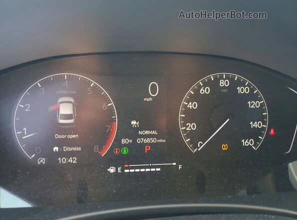 2HGFE2F56NH608944 2022 HONDA CIVIC Black Instrument cluster view