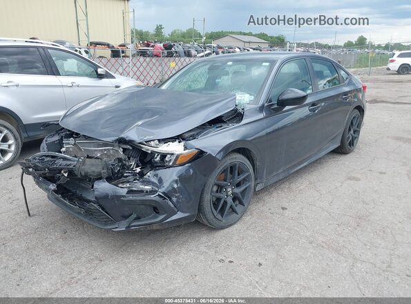 2HGFE2F56PH503839 2023 HONDA CIVIC Gray Առջևի ձախ երեք քառորդ տեսարան