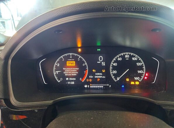 2HGFE2F56PH514646 2023 HONDA CIVIC Black Սարքավորումների վահանակի տեսք