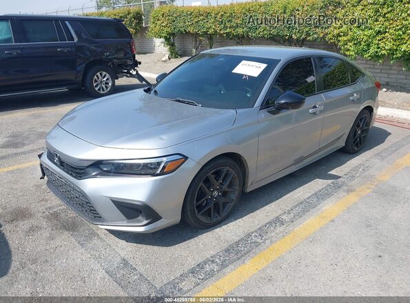 2HGFE2F56PH515862 2023 HONDA CIVIC Silver Առջևի ձախ երեք քառորդ տեսարան