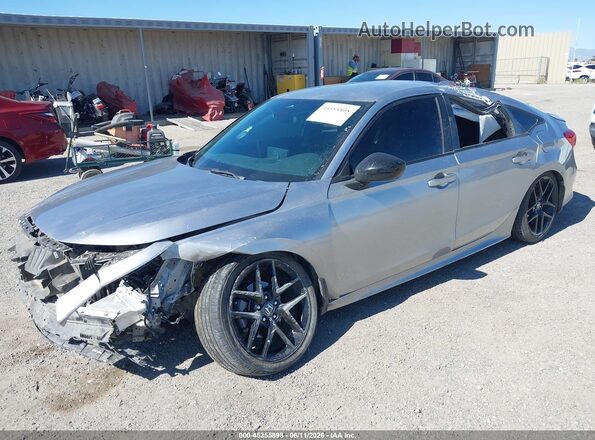 2HGFE2F56PH546285 2023 HONDA CIVIC Silver Передня ліва чверть