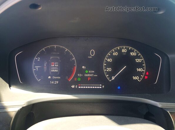 2HGFE2F56PH551681 2023 HONDA CIVIC Белый Вид щитка приборов