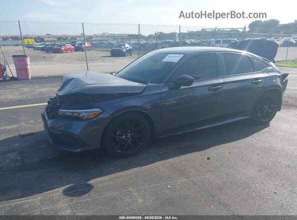 2HGFE2F56RH506727 2024 HONDA CIVIC Серый Передняя левая четверть