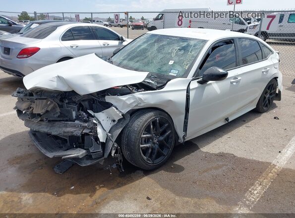 2HGFE2F56RH535242 2024 HONDA CIVIC White წინა მარცხენა ხედი სამი მეოთხედიდან