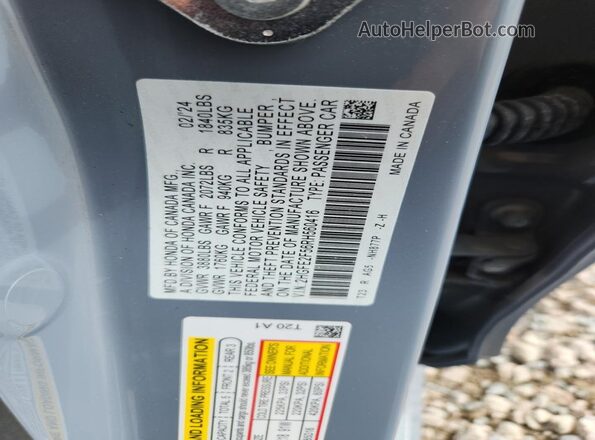 2HGFE2F56RH560416 2024 HONDA CIVIC Blue VIN sticker view