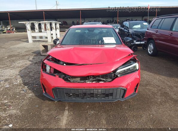 2HGFE2F56SH545047 2025 HONDA CIVIC Red Սարքավորումների վահանակի տեսք