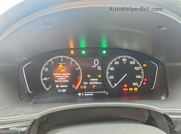 2HGFE2F56TH500188 2026 HONDA CIVIC White Vista del cuadro de instrumentos